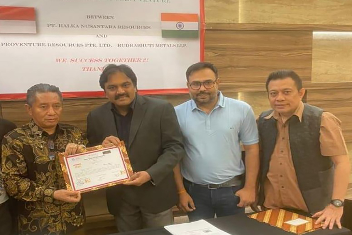 Perjanjian pengalihan saham dan kerja sama Halka Nusantara Resources dengan Proventure Resources Pte Ltd dan Rudrabhuti Metals LLP.