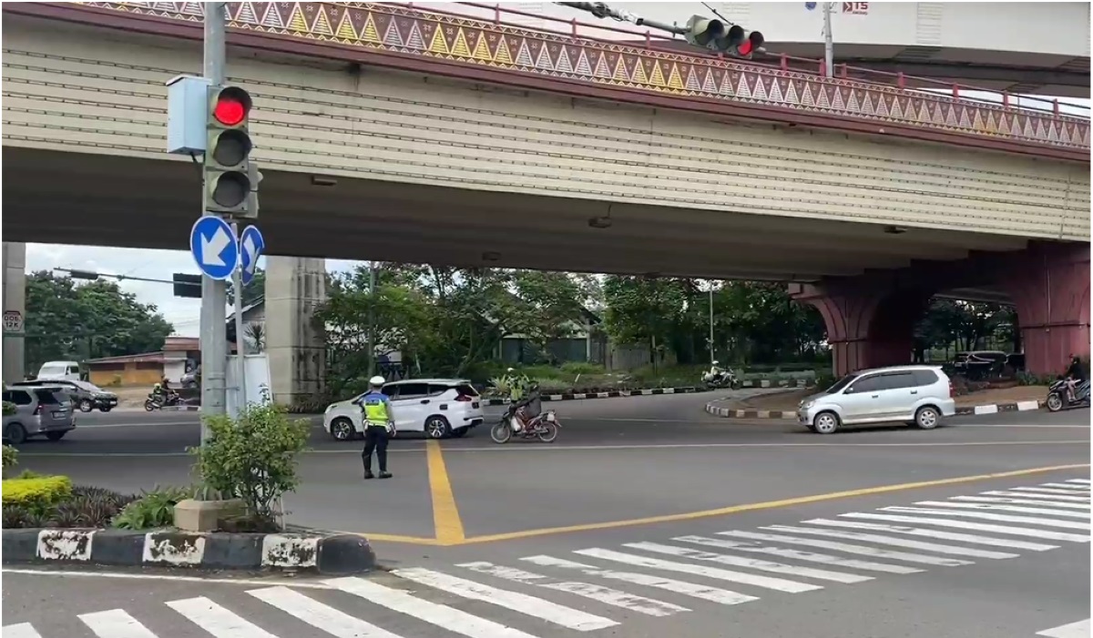 Tempat kejadian kecelakaan.