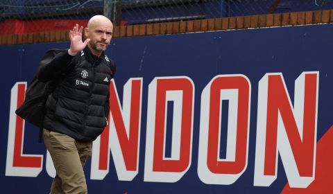 Manajer Manchester United Erik ten Hag. 