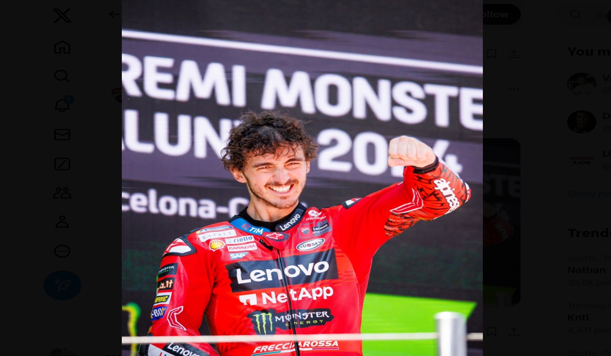 Pembalap Ducati Francesco Bagnaia