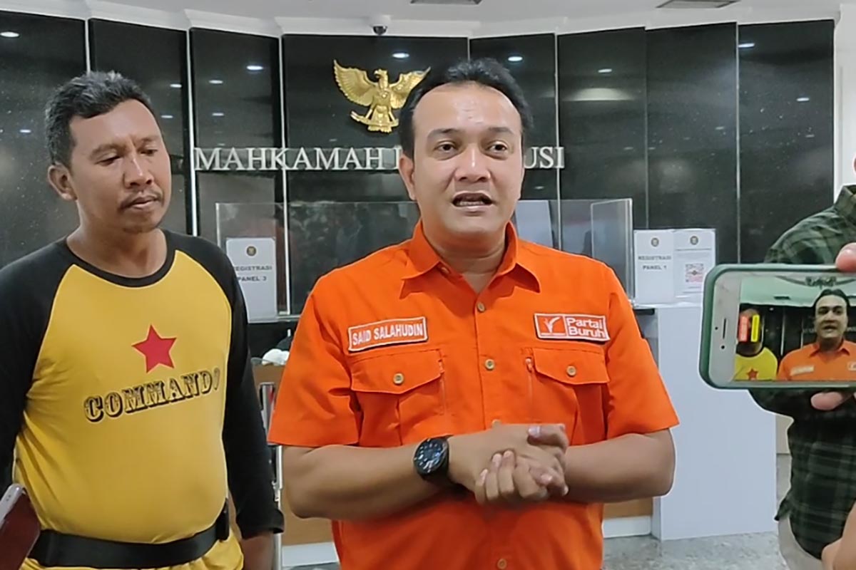 Ketua tim kuasa hukum Partai Buruh dan Partai Gelora Said Salahudin.