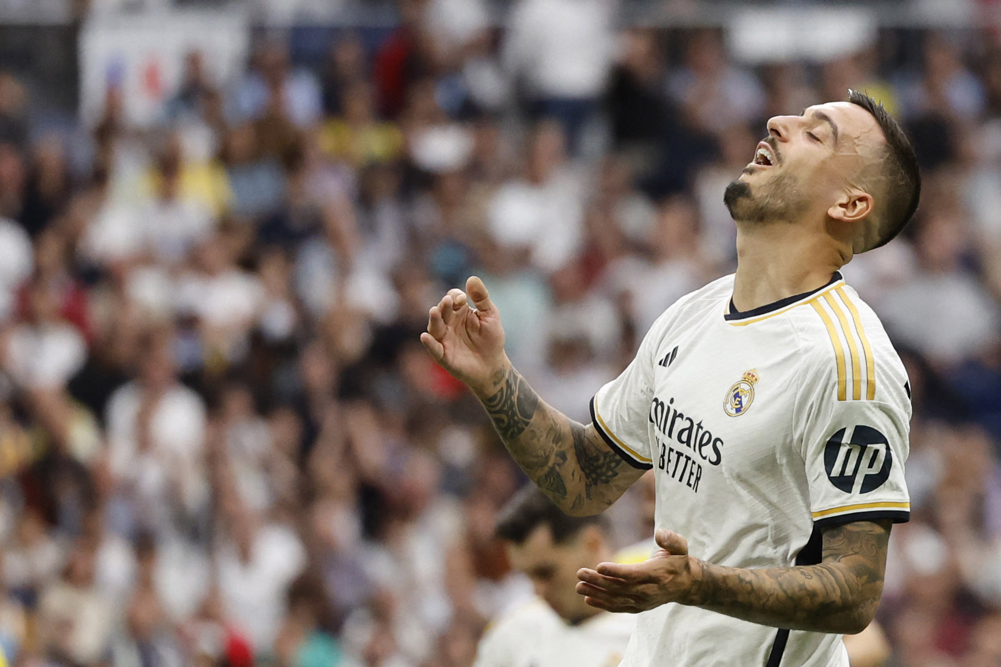 Pemain Real Madrid, Joselu. (AFP)