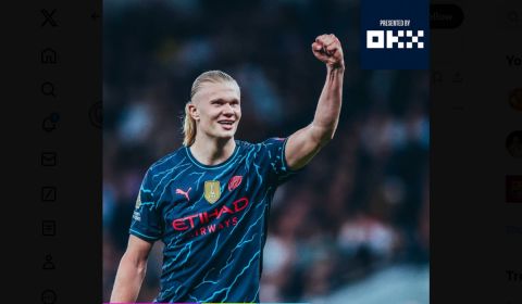 Penyerang Manchester City Erling Haaland