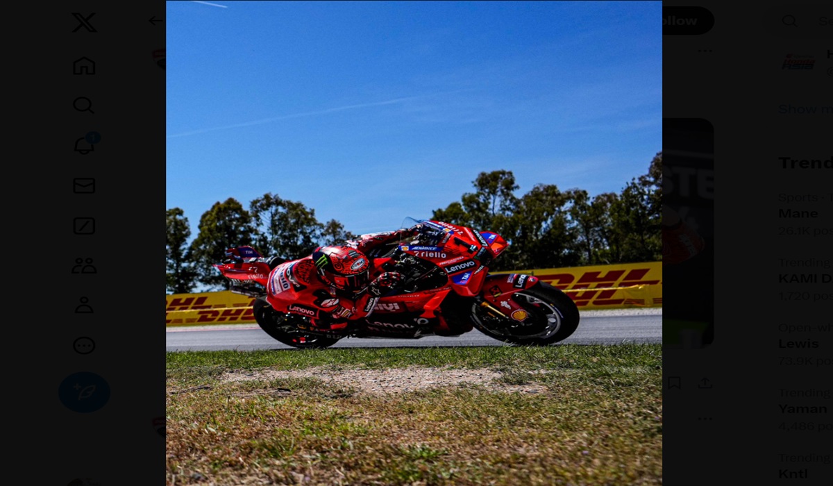 Pembalap Ducati Francesco Bagnaia