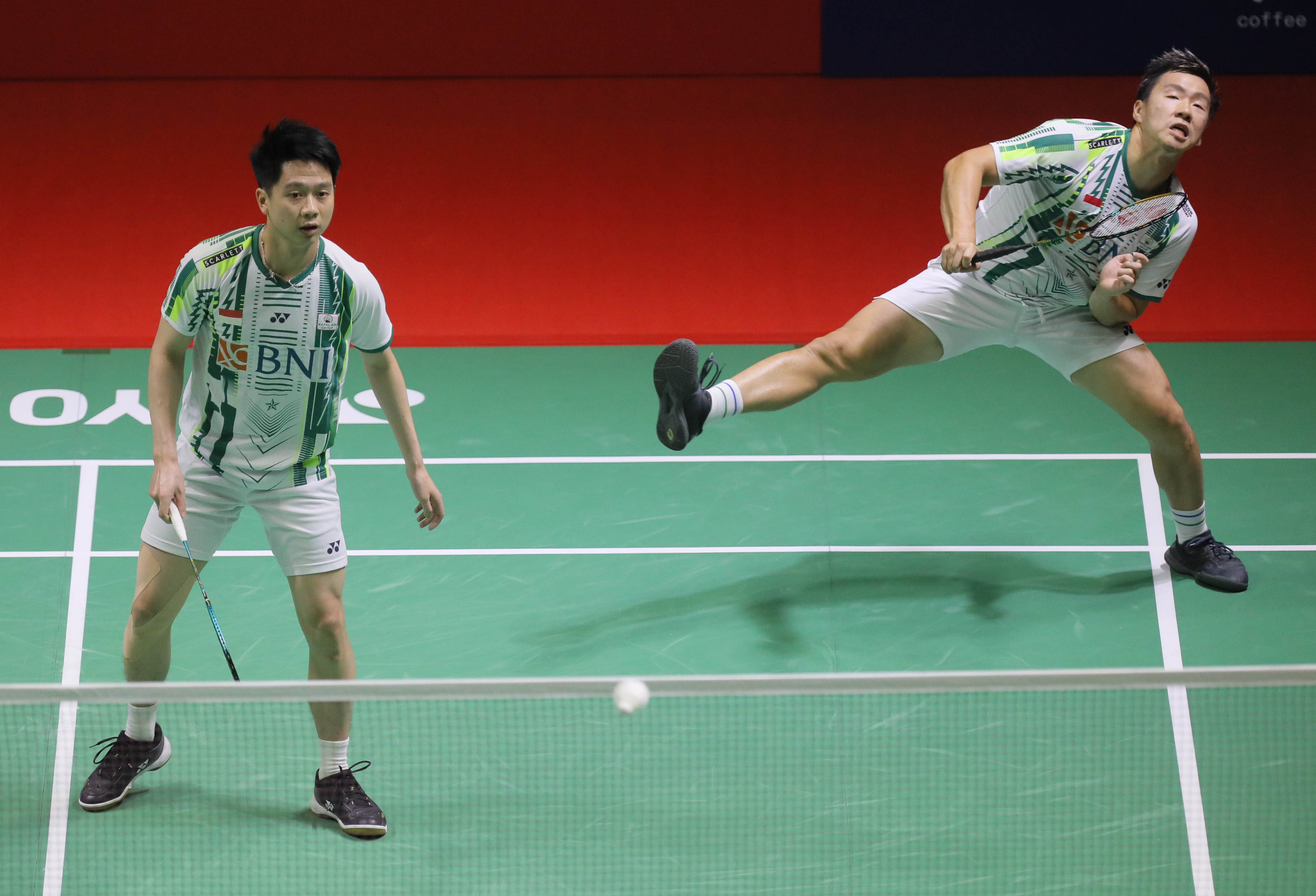 Ganda putra Indonesia, Marcus Gideon/Kevin Sanjaya. 