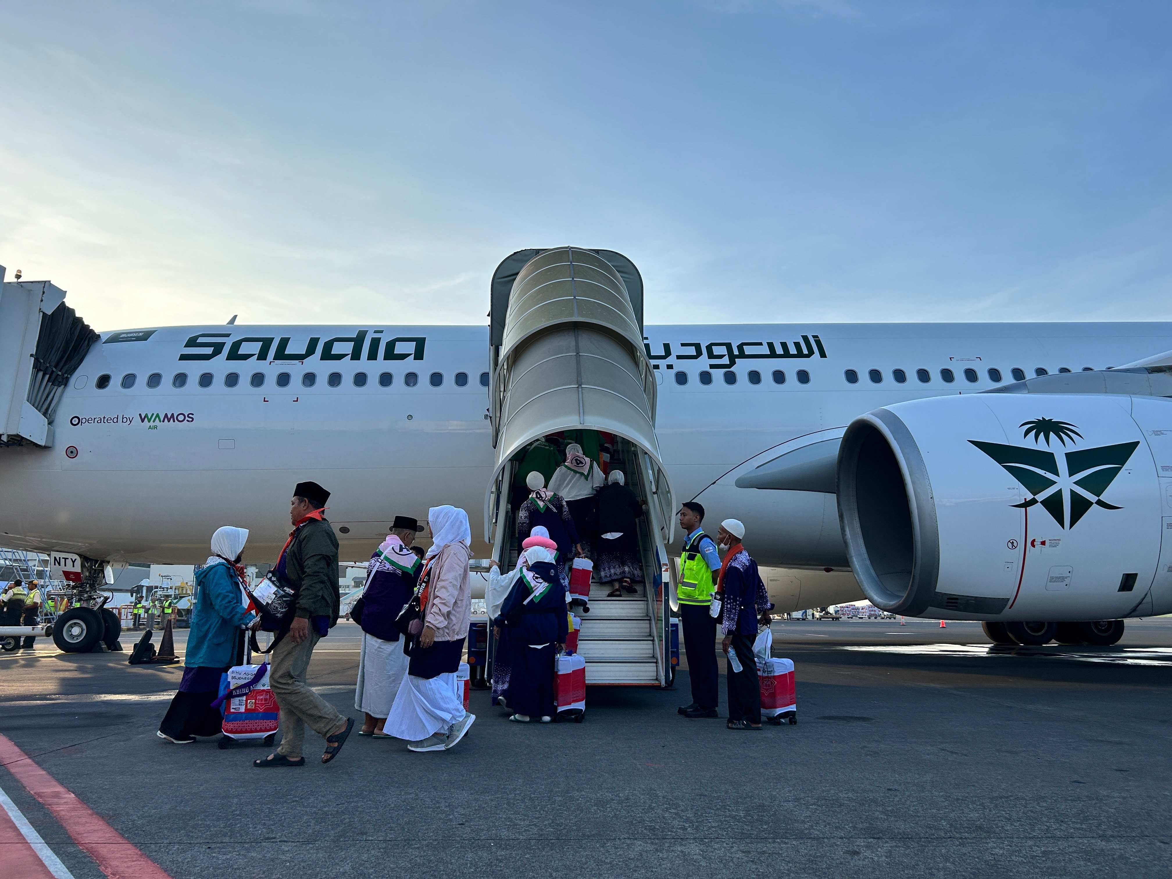 Keberangkatan jamaah haji ke Bandara King Abdul Aziz International Airport (KAAIA) Jeddah