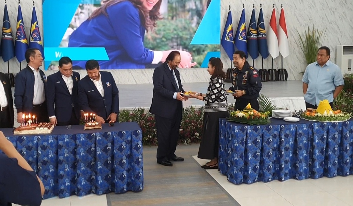 Surya Paloh di peringatan 7 tahun Akademi Bela Negara NasDem.