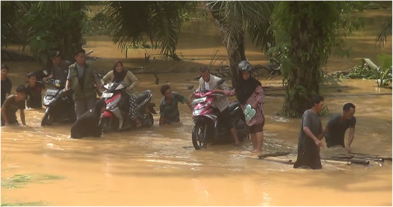 Banjir di Musi Rawas.