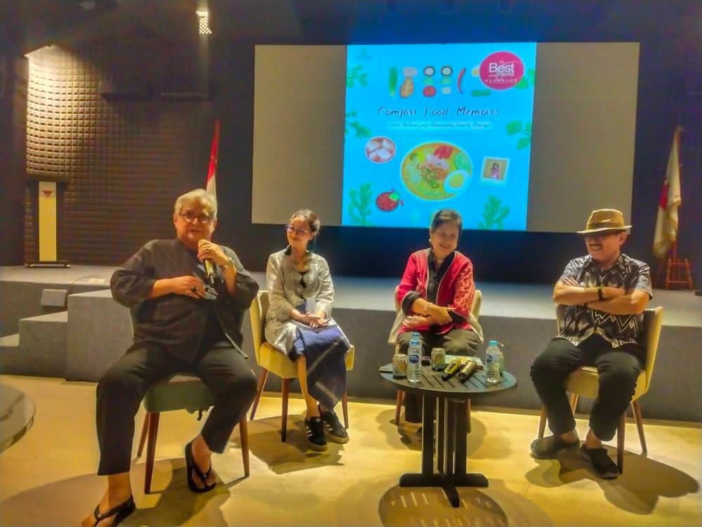 Bedah buku, talk show, dan food tasting terkait dengan comfort food 