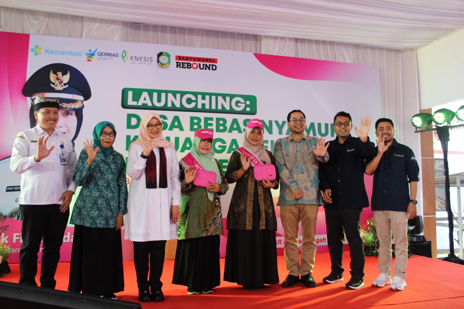 Pencanganan 15 desa sebagai pilot project Desa Bebas Nyamuk di Banyuwangi.