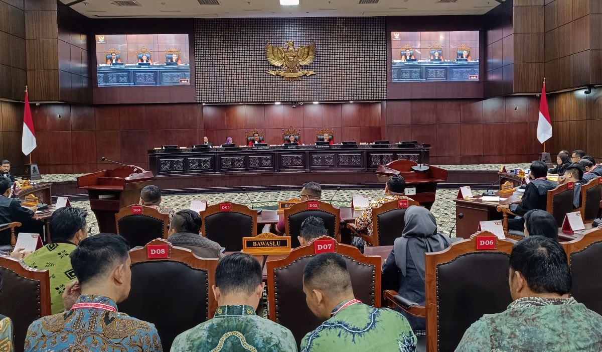 Suasana sidang PHPU di MK.