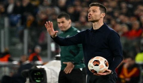 Pelatih Bayer Leverkusen Xabi Alonso. 