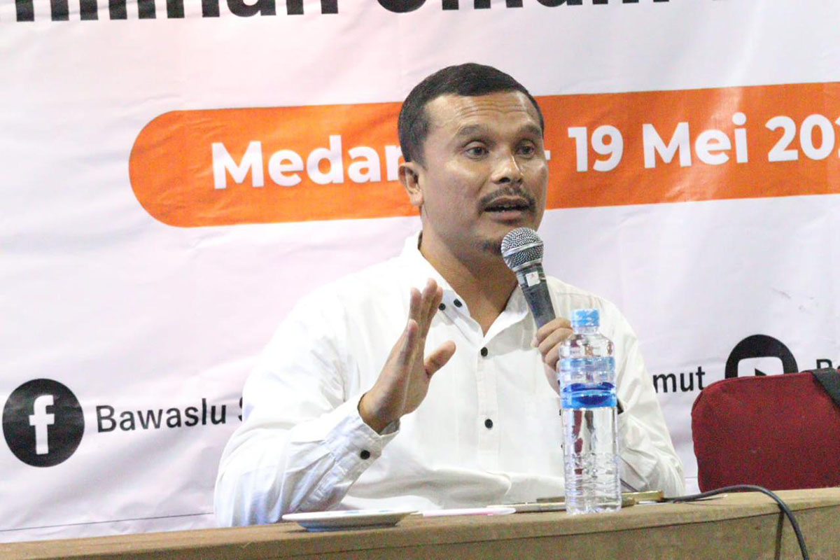 Koordinator SDM Bawaslu Sumut Romson Poskoro Purba.