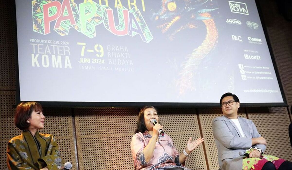 Konferensi pers Teater Koma, Matahari Papua.