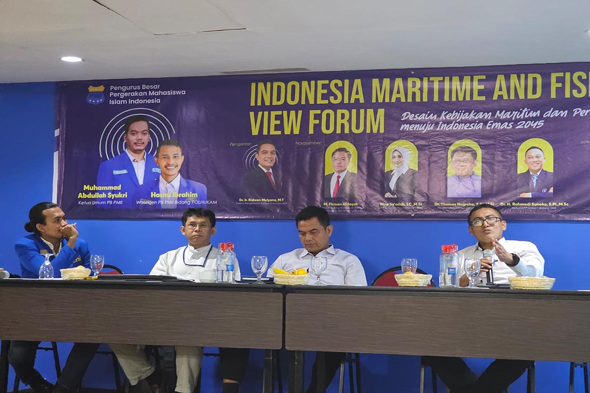 PB PMII menggagas Indonesia Fisheries and Maritim View Forum menuju Indonesia Emas 2045.