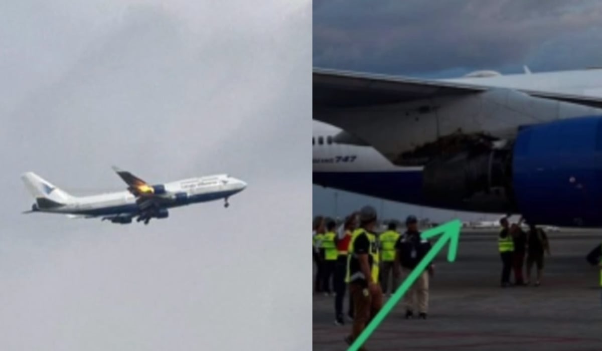 Sayap Pesawat Garuda Berisi Jemaah Haji asal Makassar Terbakar dan Mendarat Darurat