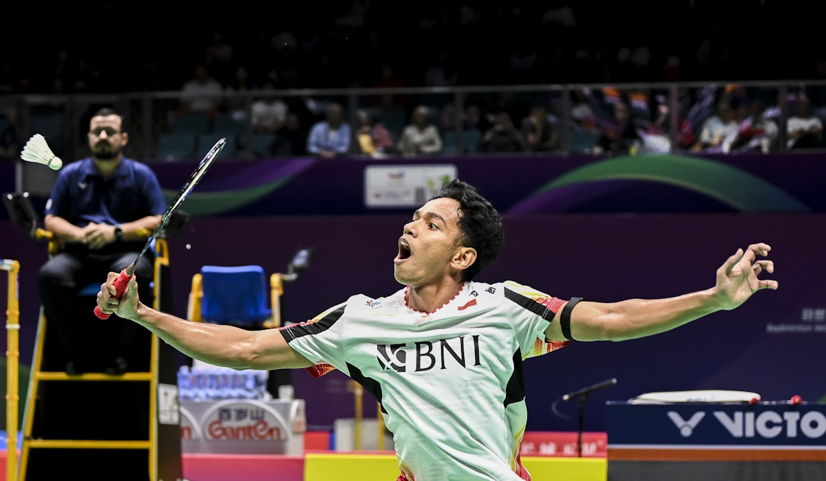 Pebulu tangkis tunggal putra Indonesia Chico Aura Dwi Wardoyo