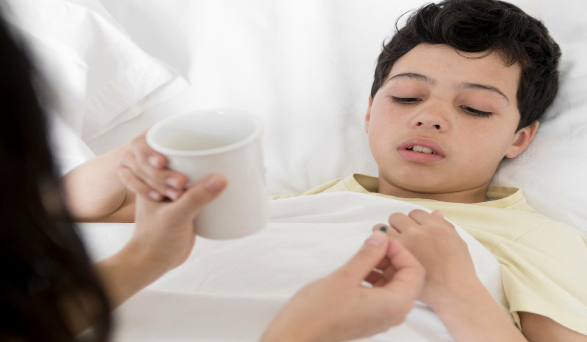 Ilustrasi gejala minginitis pada anak