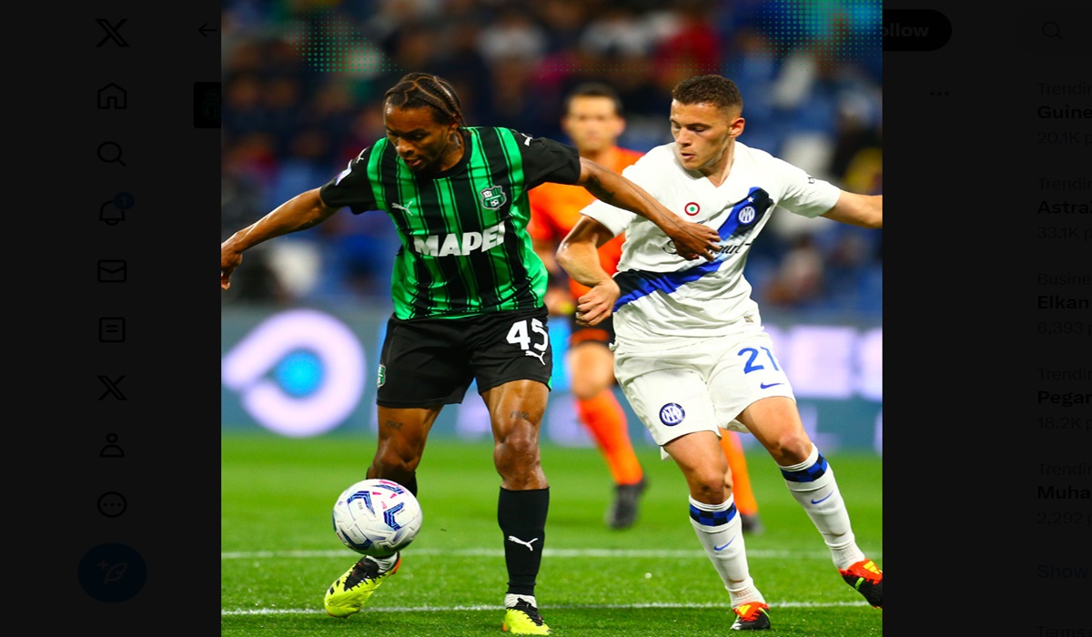 Laga Serie A antara Sassuolo dan Inter Milan