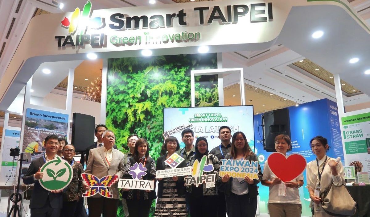 Paviliun Smart Taipei, Green Innovation di Jakarta Convention Center.