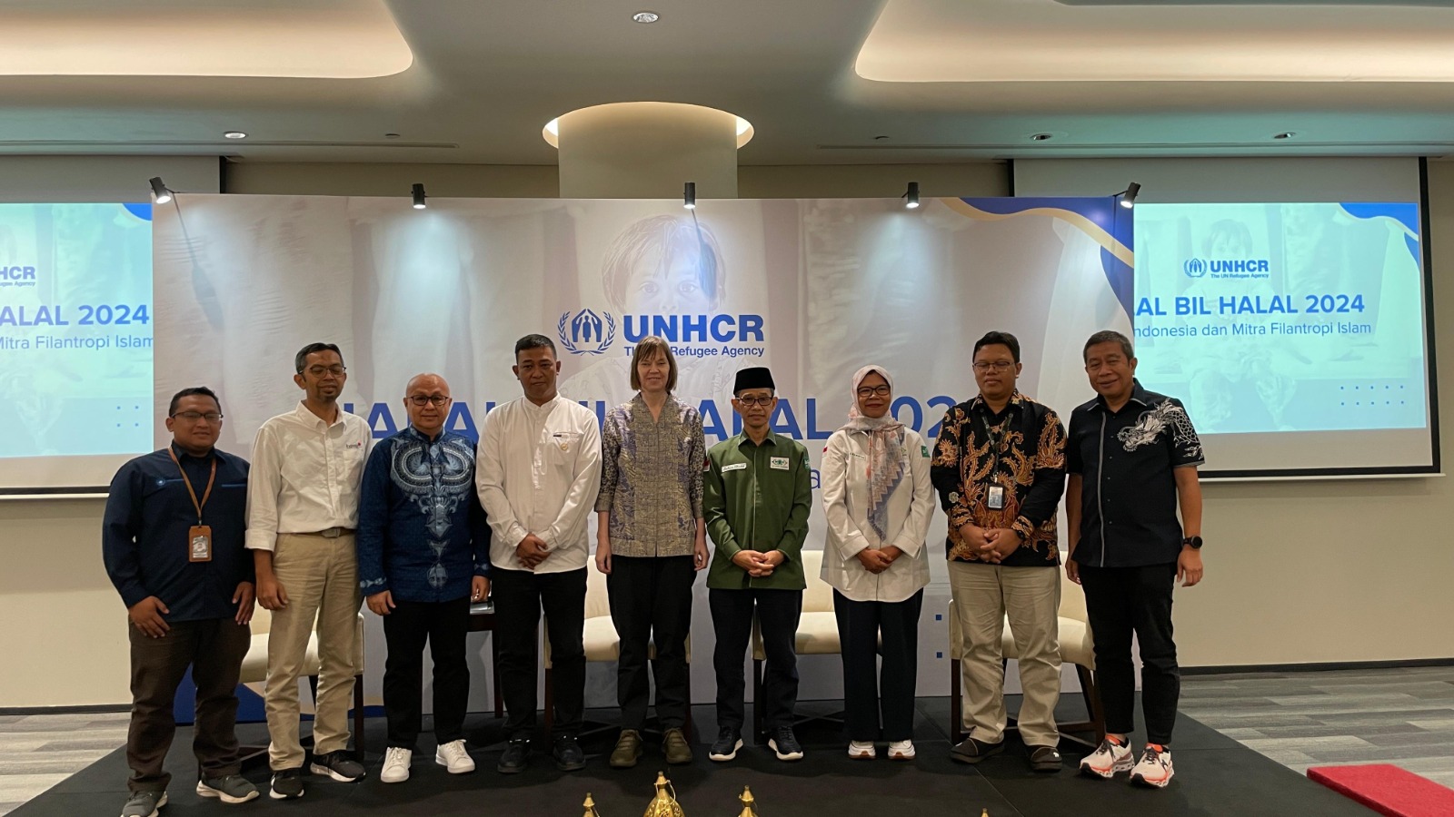 NU Care-Laziznu dan Lazismu, menyerahkan donasi masing-masing senilai Rp225 juta untuk pengungsi di Indonesia melalui UNHCR.