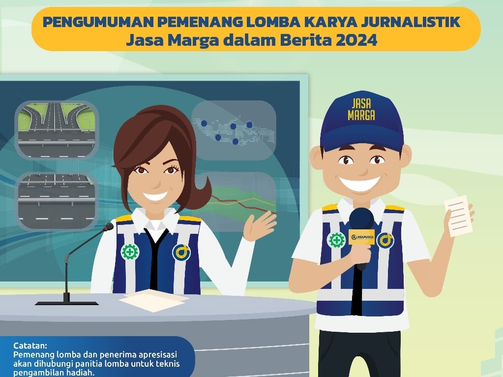 Pengumuman pemenang lomba jurnalistik Hut-46 Jasa Marga