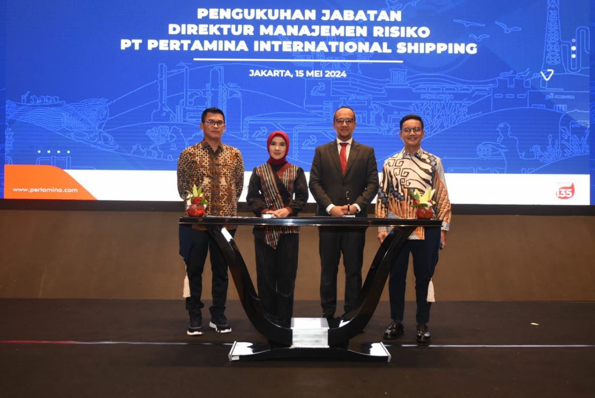 Pelantikan Muhammad Resa sebagai Direktur Manajemen Risiko PT Pertamina International Shipping (PIS) di Grha Pertamina.