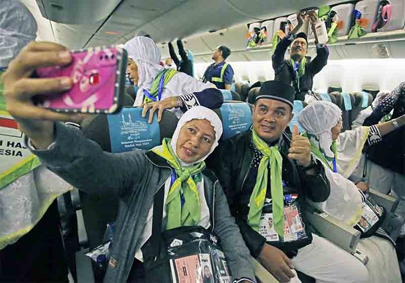 Kloter calon jamaah haji asal Indonesia.