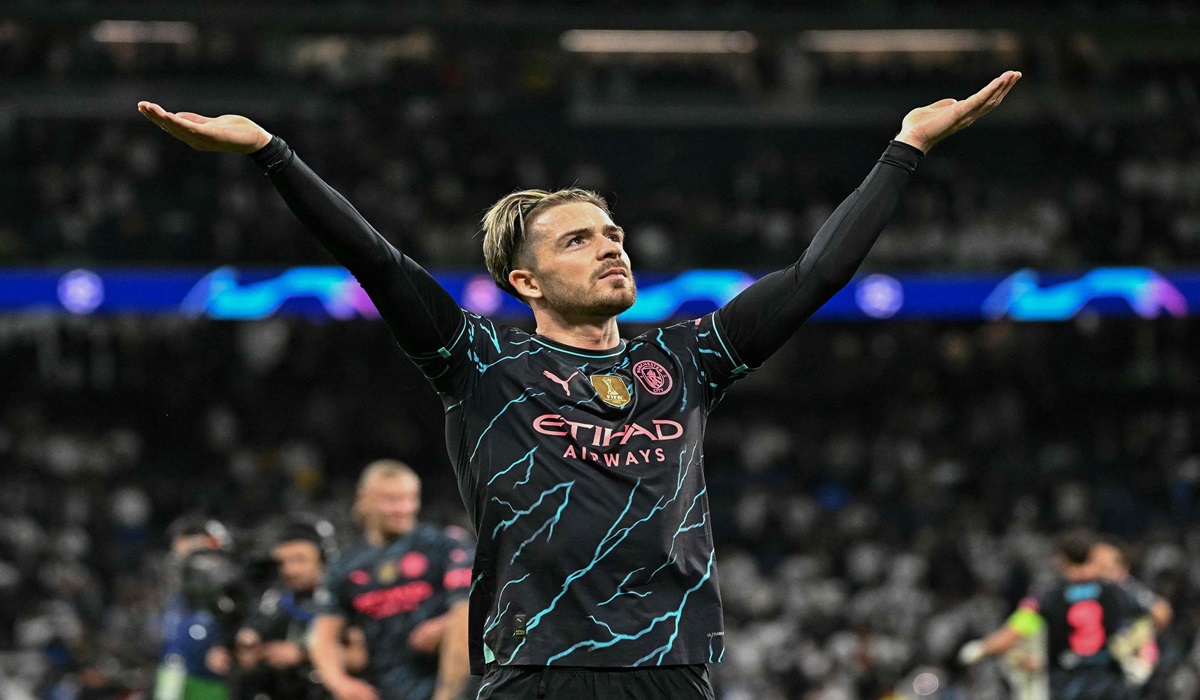 Gelandang Manchester City Jack Grealish