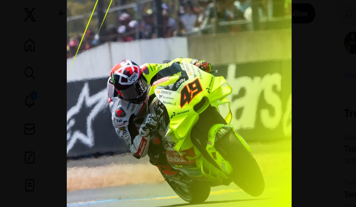 Pembalap Pertamina Enduro VR46 Fabio Di Giannantonio