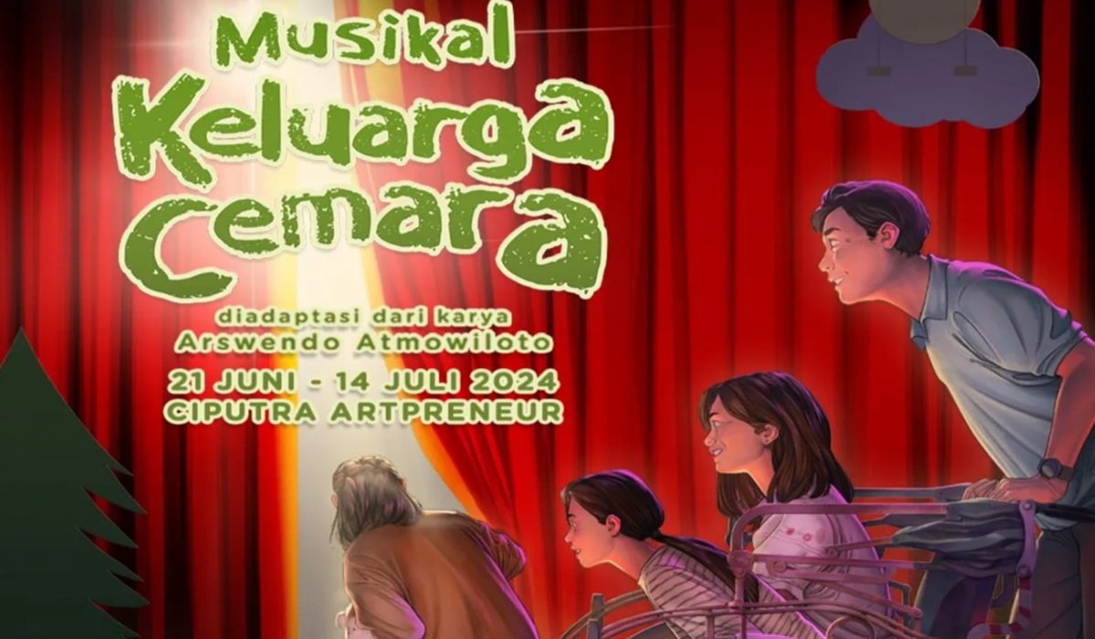 Poster pertunjukan musikal Keluarga Cemara