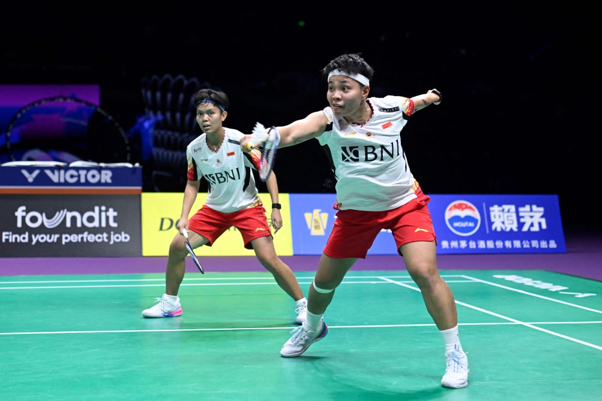 Ganda putri Indonesia Apriyani Rahayu dan Siti Fadia Silva Ramadhanti 