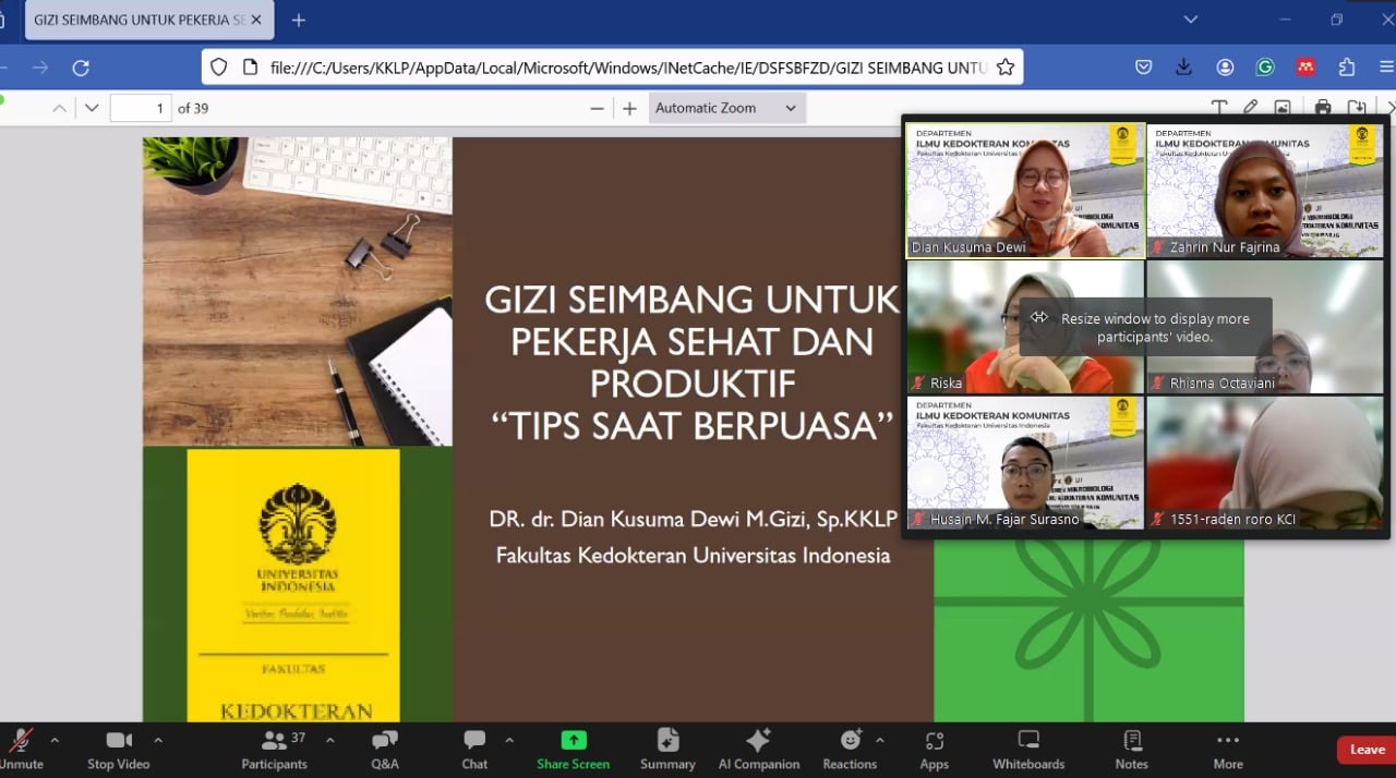 Pola Makan Sehat Pengaruhi Produktivitas Kerja, Kok Bisa?