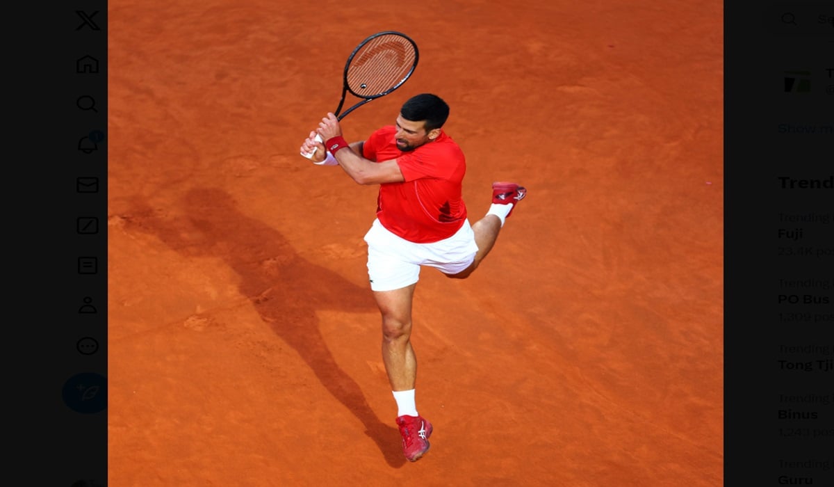 Petenis Serbia Novak Djokovic