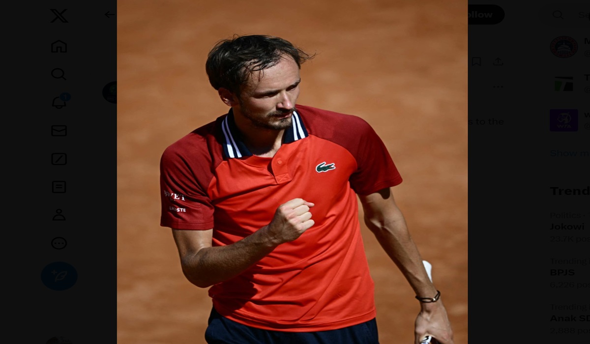 Petenis Rusia Daniil Medvedev