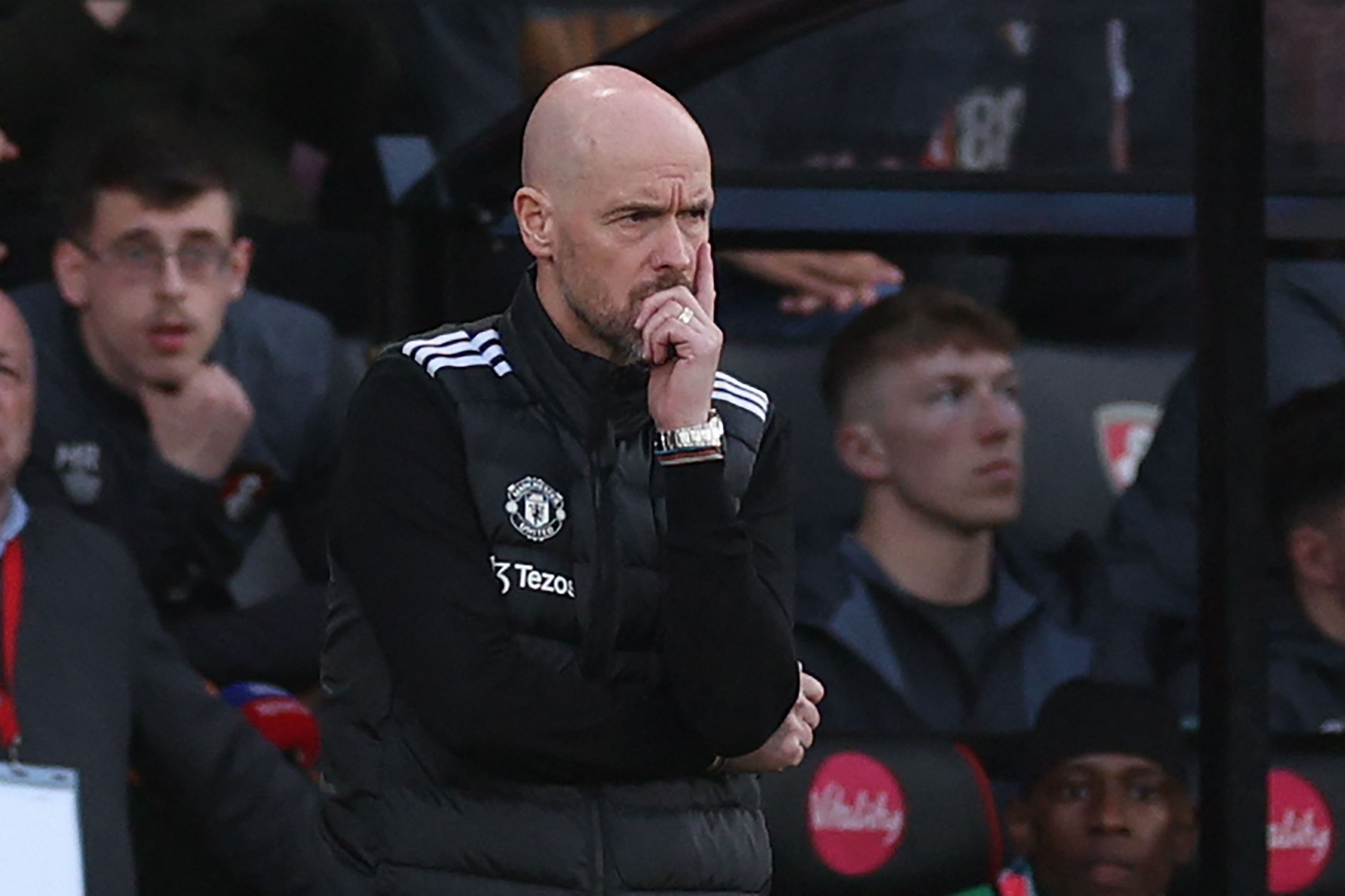 Manajer Manchester United (MU) Erik Ten Hag. 