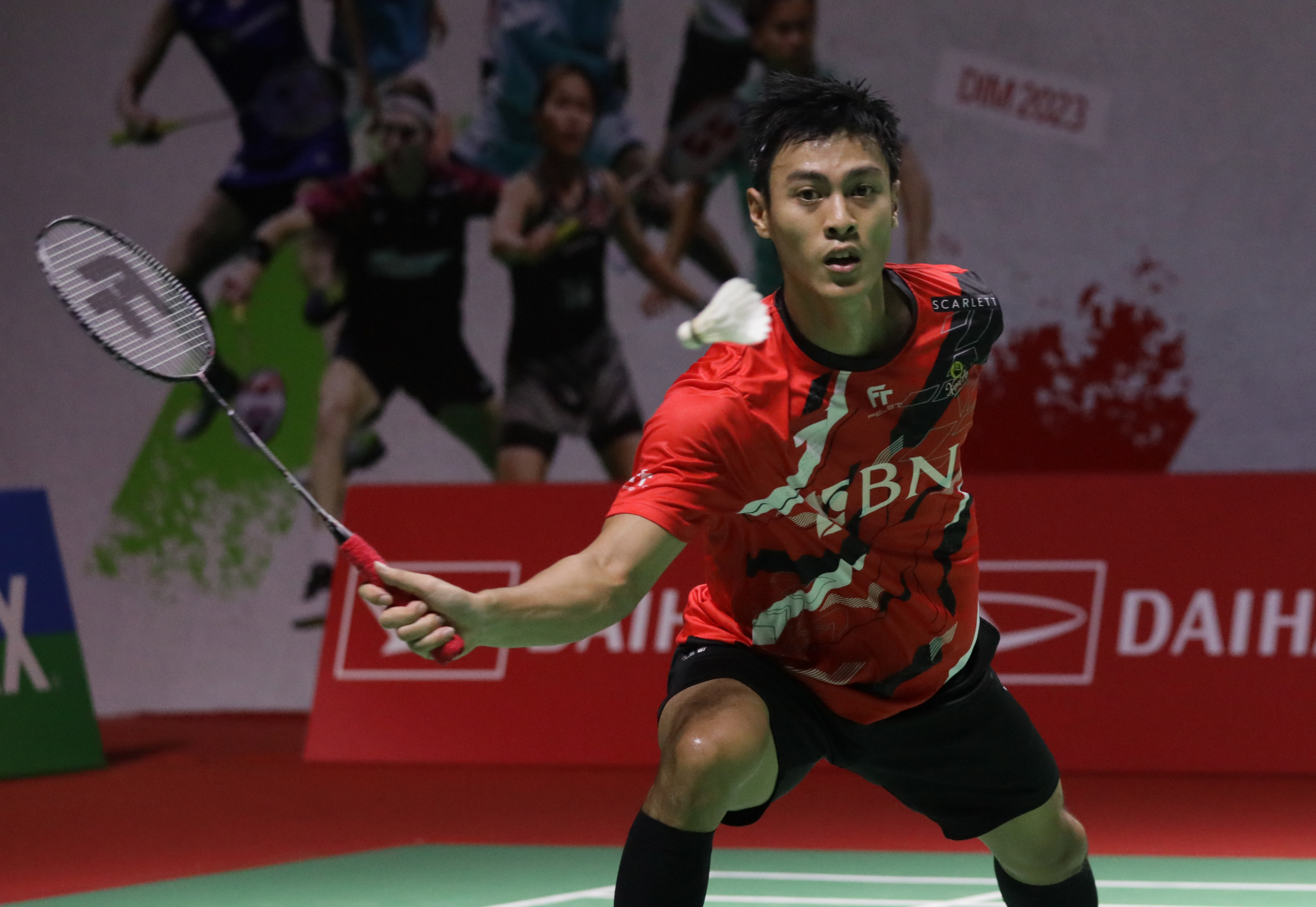 Pebulu tangkis tunggal putra Indonesia Shesar Hiren Rhustavito. 