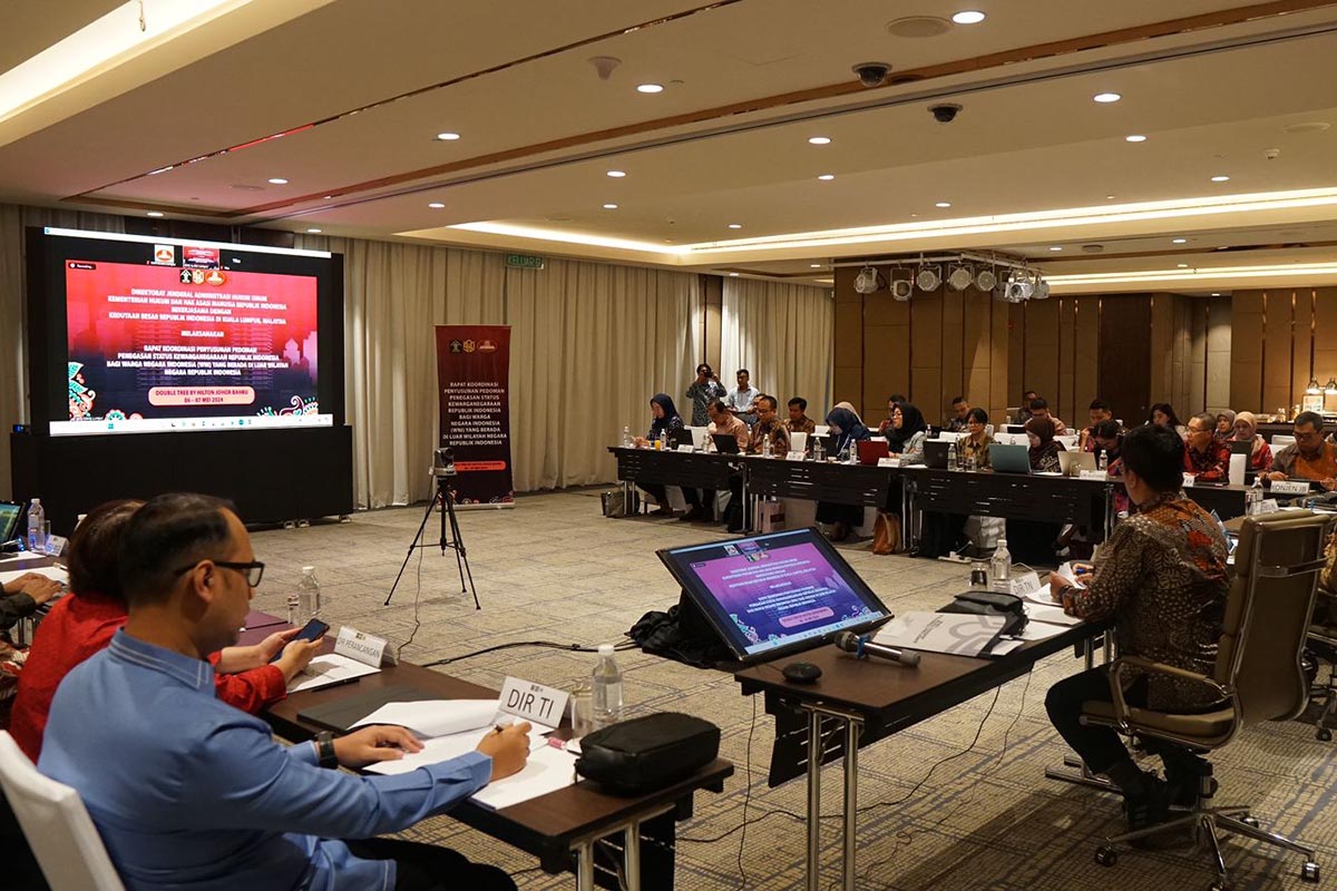 Rapat Koordinasi Penyusunan Pedoman Penegasan Status Kewarganegaraan Republik Indonesia bagi Warga Negara Indonesia (WNI).