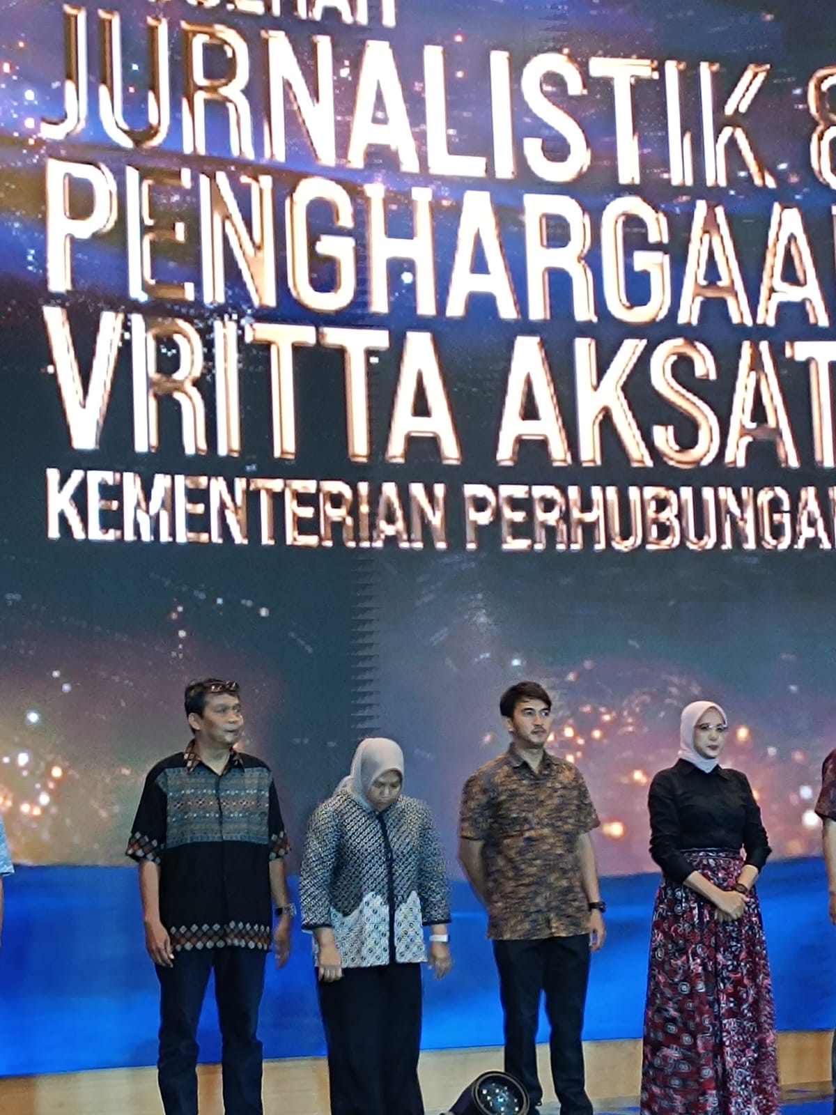 Ajang penghargaan kompetisi jurnalistik Kementerian Perhubungan yang digelar di Jakarta, Rabu (29/5).
