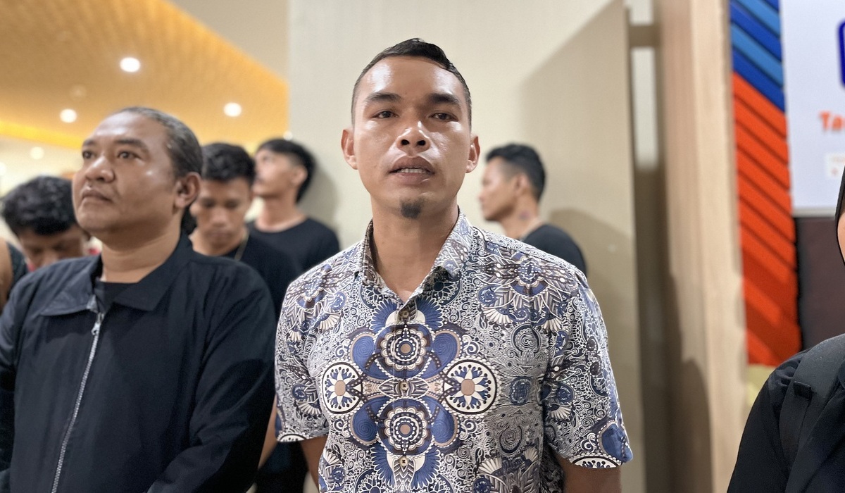 Surahman Sahjuan, 29, salah satu ABK, di Bareskrim Polri, Jakarta Selatan, Rabu, 8 Mei 2024.