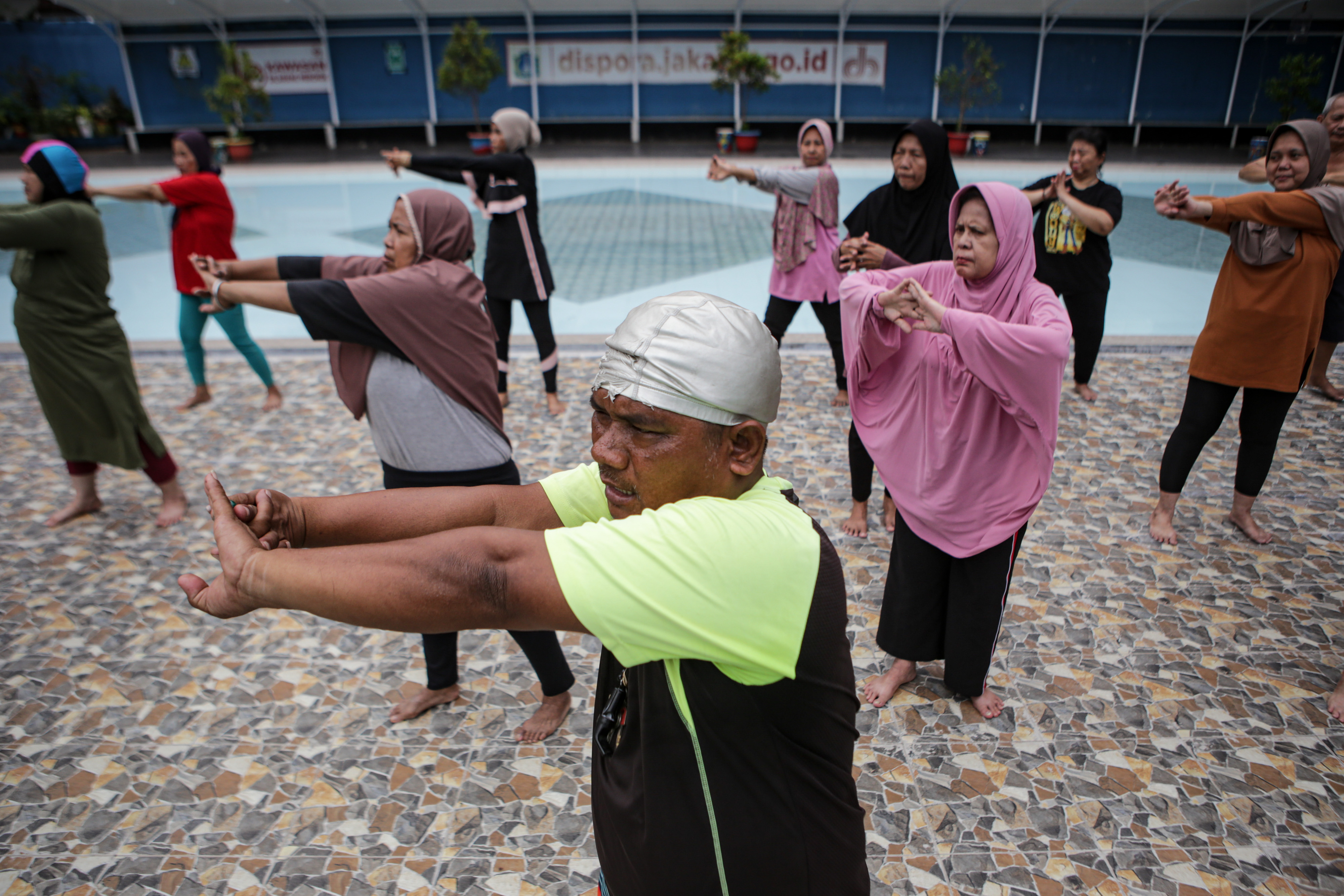 ilustrasi berolahraga