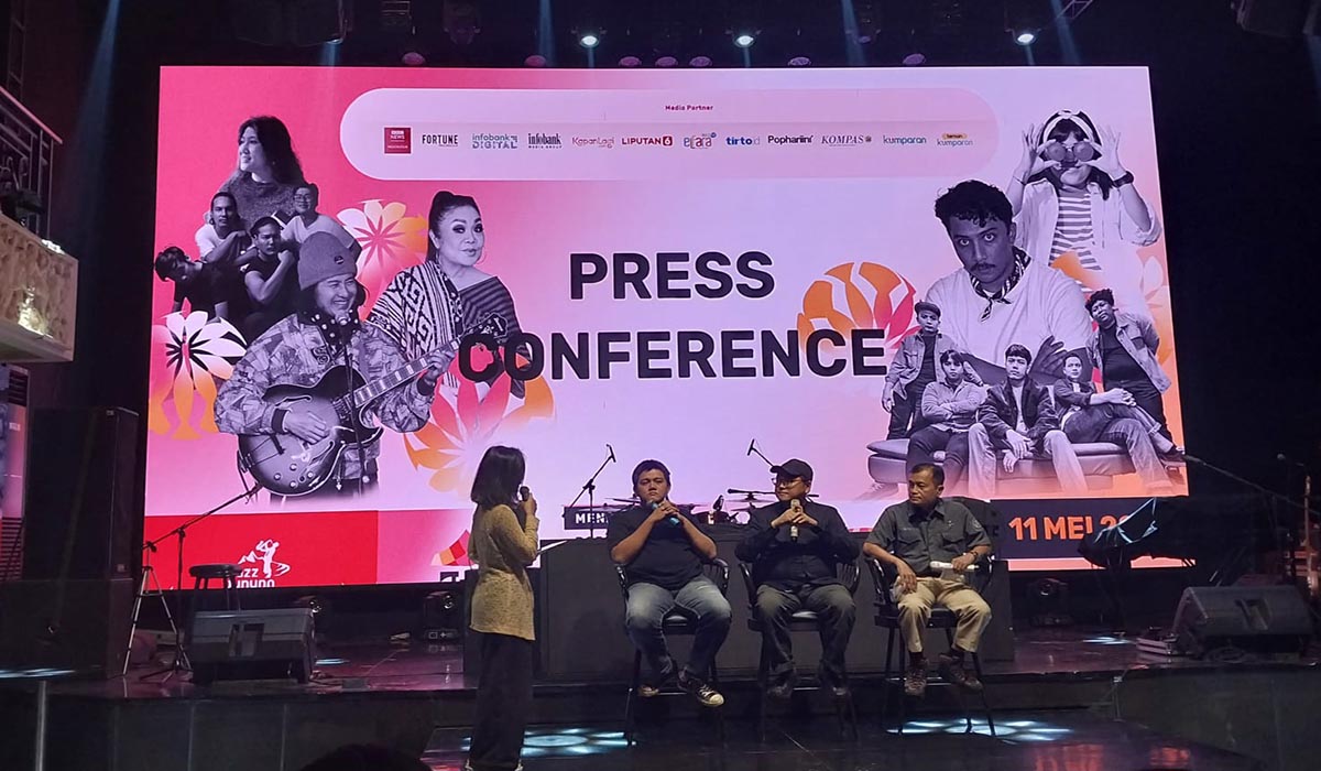 Konferensi pers Jazz Gunung Slamet 2024.