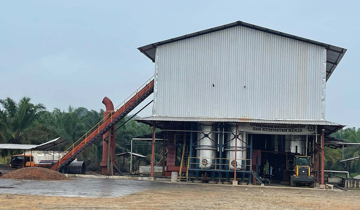Sebuah bangunan yang akan dijadikan pabrik di Kelurahan Janji, Kecamatan Bilah Barat, Kabupaten Labuhanbatu
