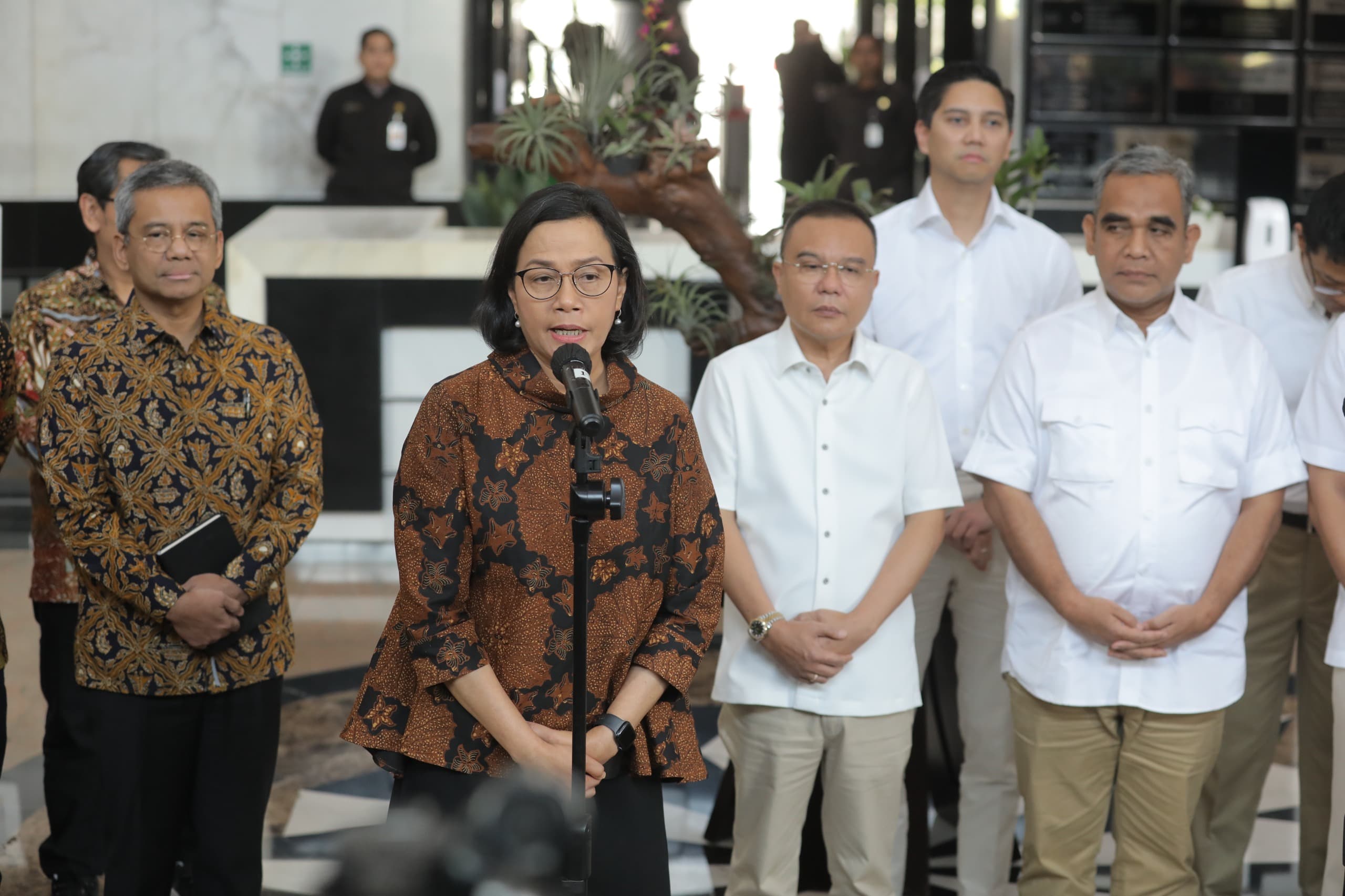 TIM Gugus Tugas Sinkronisasi Prabowo-Gibran menyambangi kantor Kementrian Keuangan