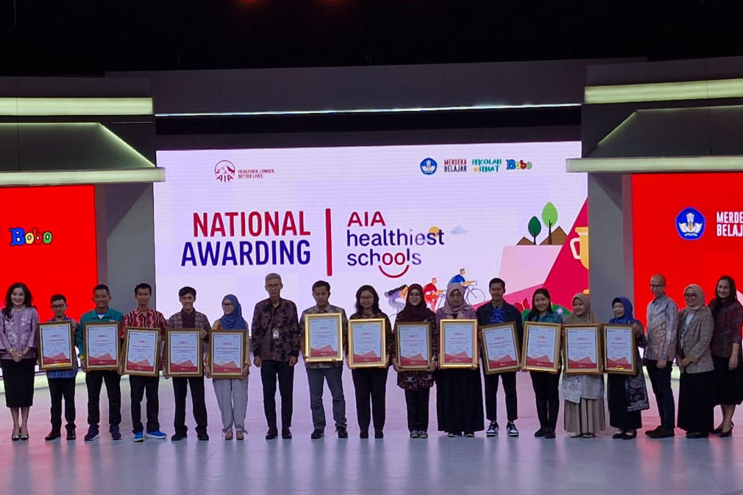 Kompetisi AIA Healthiest Schools Tingkat Nasional kategori Sekolah Menengah Pertama.
