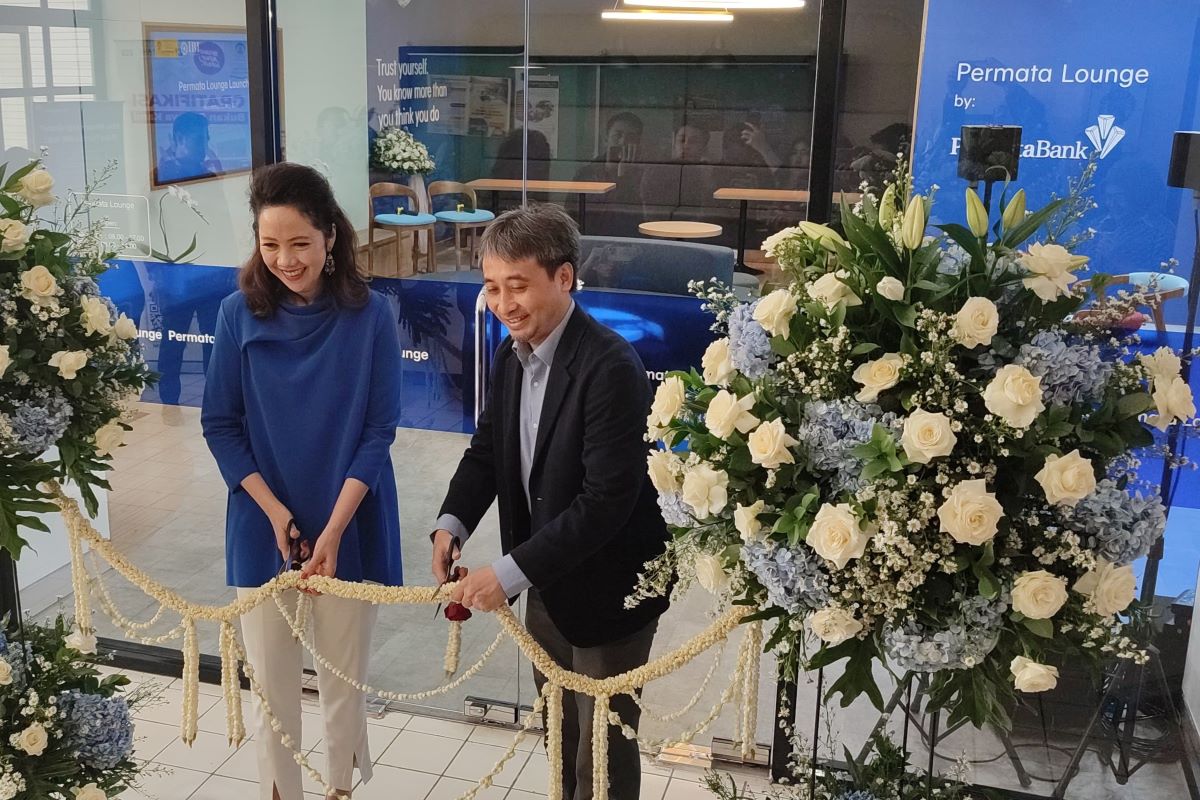 Pembukaan Permata Lounge di FEB UI, Depok, Jawa Barat.