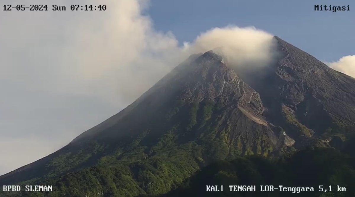 Balai Penyelidikan dan Pengembangan Teknologi Kebencanaan Geologi mencatat terjadinya 176 kali guguran lava Gunung Merapi selama 3-9 Mei