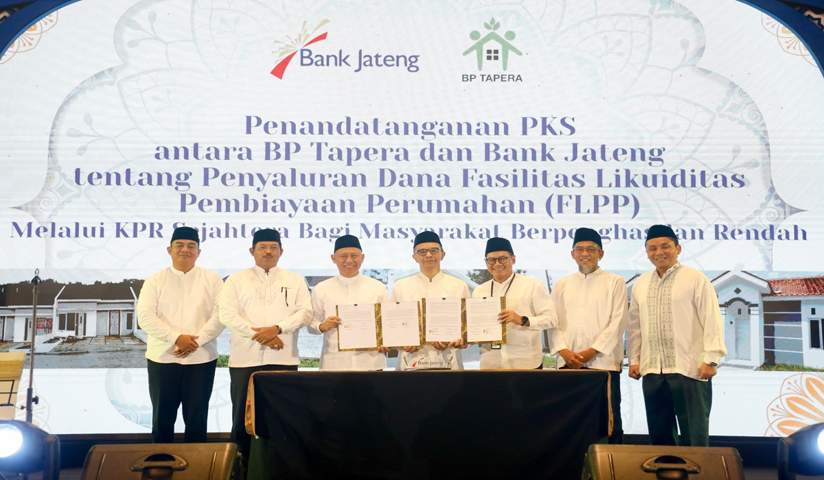 Penandatangan PKS antara BP Tapera dan Bank Jateng