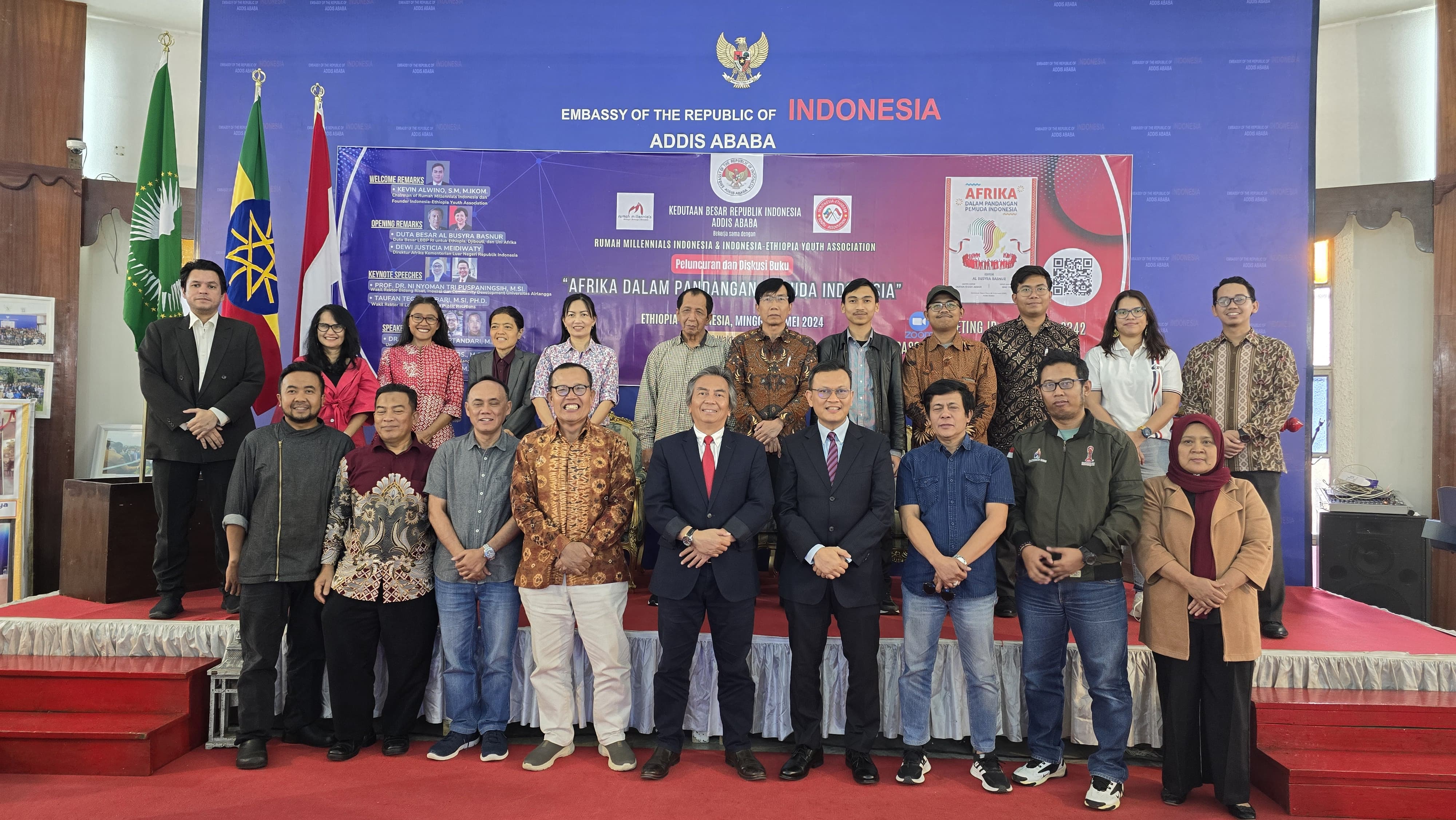 Acara peluncuran buku Afrika Dalam Pandangan Pemuda Indonesia. 