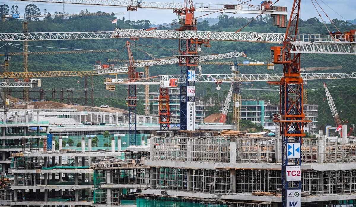 Ilustrasi: Suasana pembangunan di Kawasan Inti Pusat Pemerintahan (KIPP) Ibu Kota Nusantara (IKN)